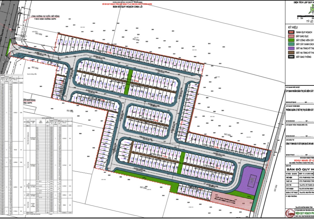 Mặt bằng dự án khu dân cư Chánh Hưng Bến Cát Bình Dương