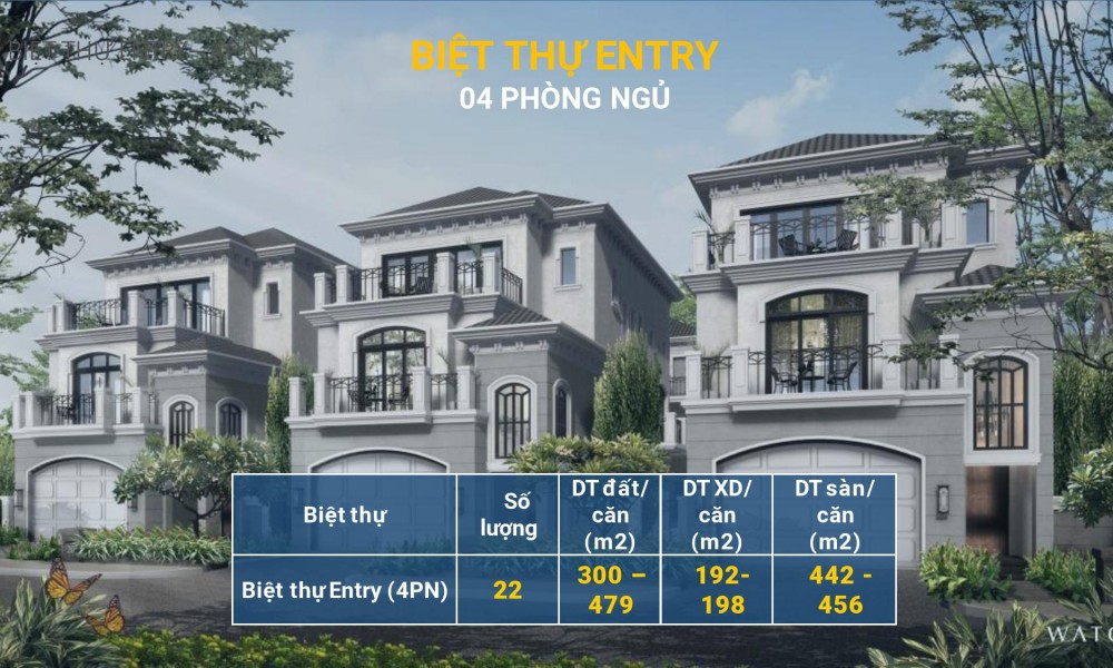 Thiết kế biệt thự 4 phòng ngủ dự án nghĩ dưỡng Grand Bay Townhouse Hạ Long