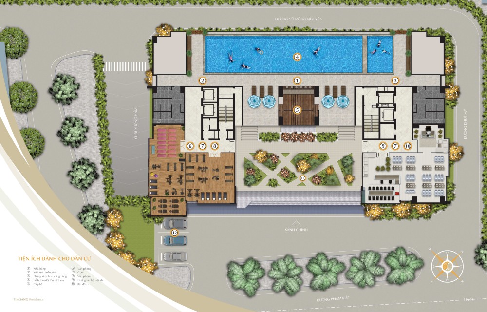 Tiện ích dự án căn hộ The Sang Residence Đà Nẵng