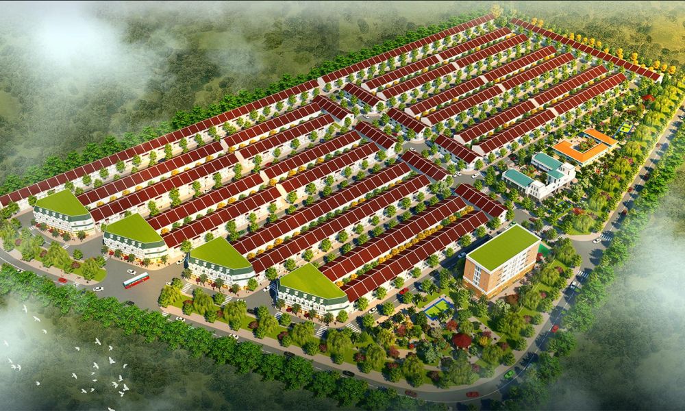 Phối cảnh toàn khu dự án đất nền The Eden City Bình Dương
