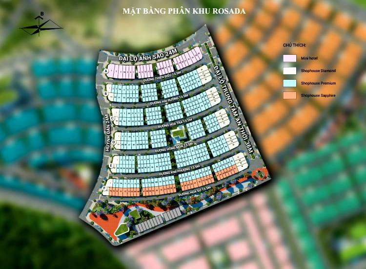 Mặt bằng giai đoạn 1 dự án Meyhomes Capital Phú Quốc