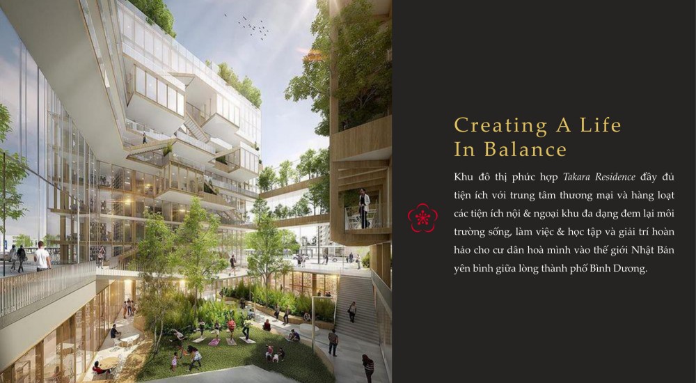 Creating A Life In Balance: Khu đô thị phức hợp Takara Residence đầy đủ tiện ích với trung tâm thương mại