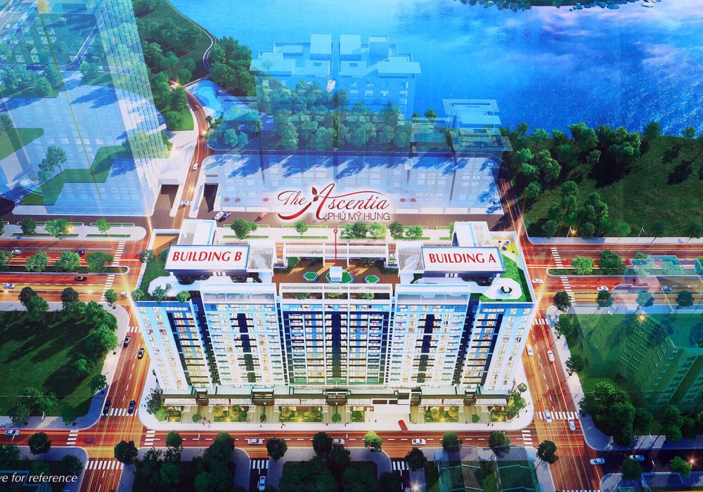 Mặt bằng căn hộ The Ascentia Phú Mỹ Hưng Quận 7 tầng trên cùng