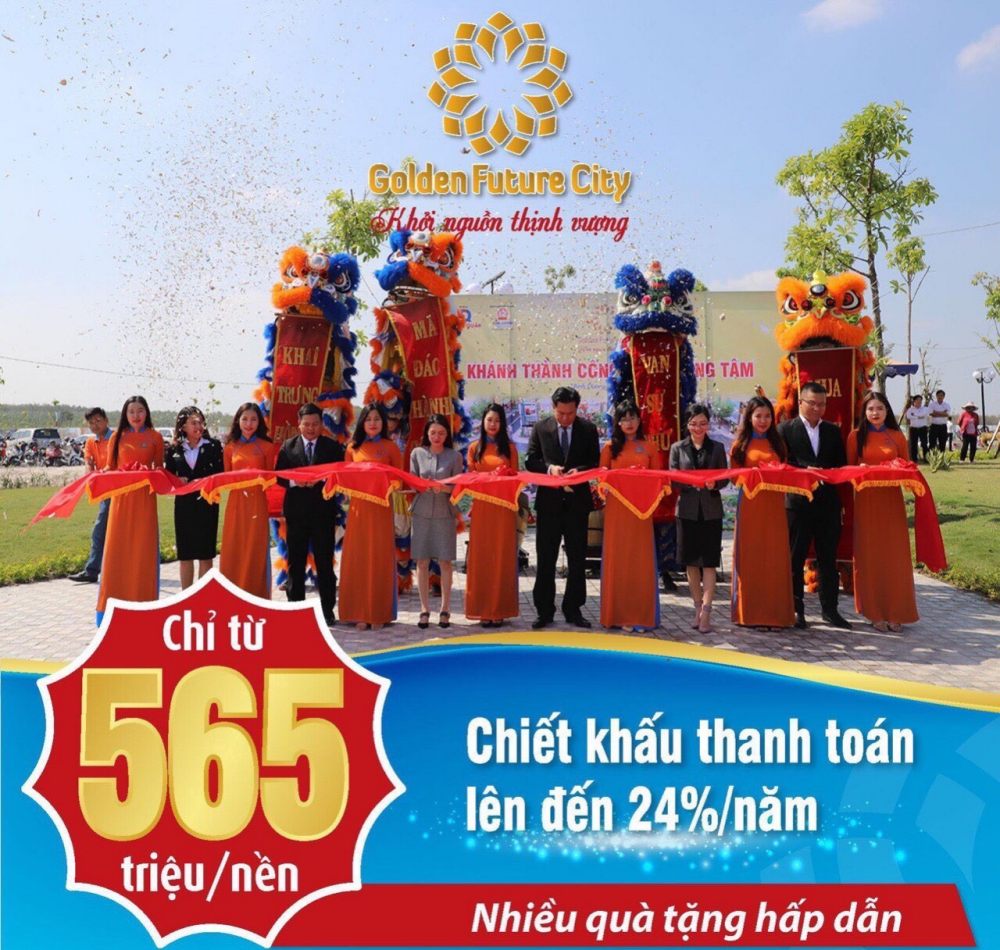  Giá bán dự án khu đô thị Golden Future City Bàu Bàng