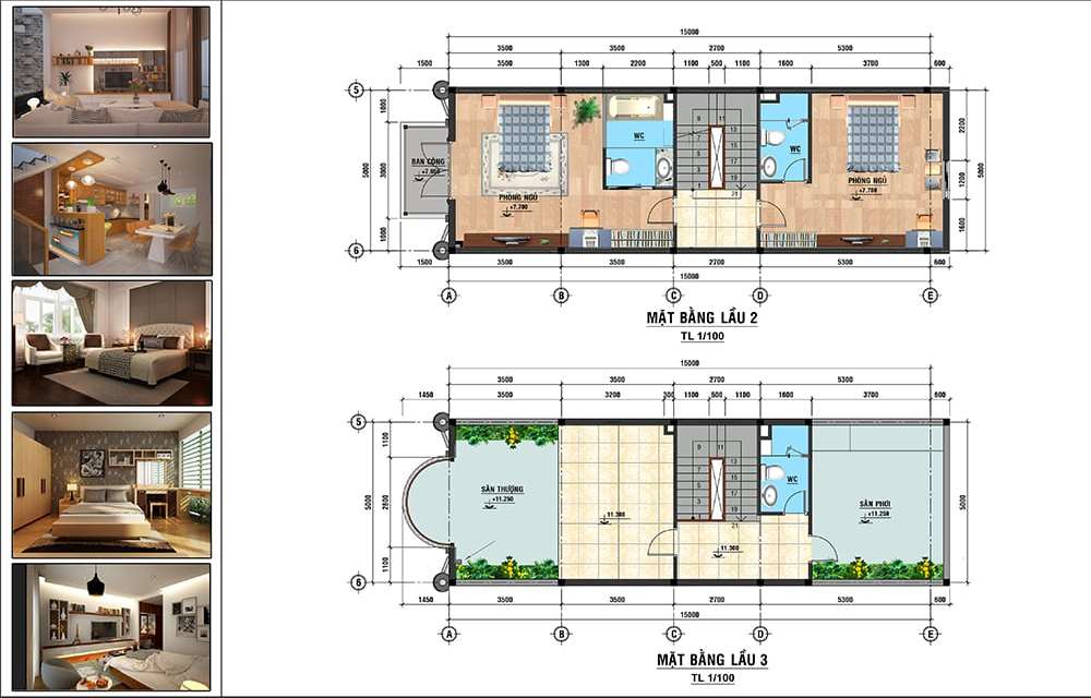 Thiết kế Shophouse Phú Cường