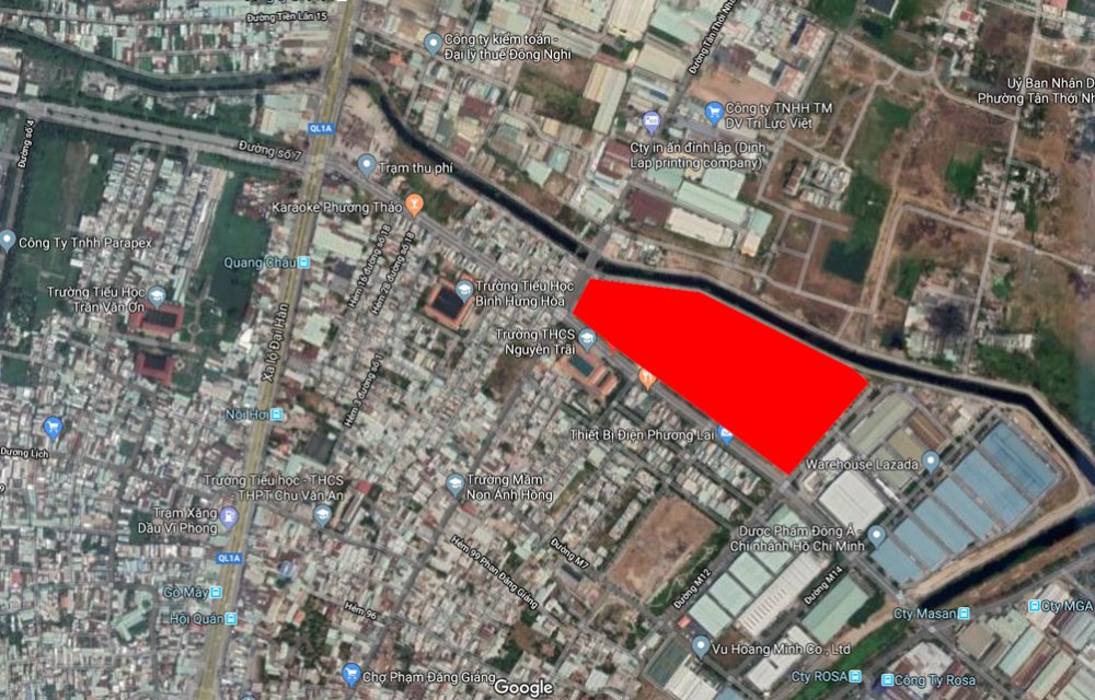 Vị trí dự án căn hộ chung cư Milky Way Bình Tân