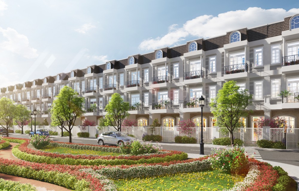 Thiết kế nhà phố View công viên tại dự án đất nền Kỳ Co Gateway Quy Nhơn 