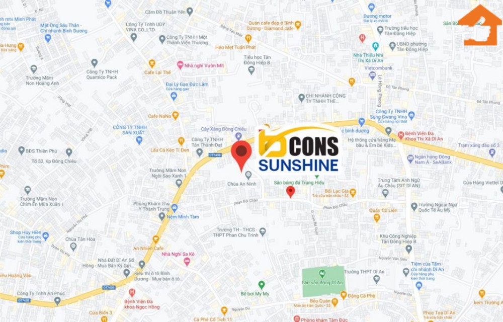Vị trí tiềm năng vô cùng lớn tại dự án căn hộ Bcons Sunshine Bình Dương
