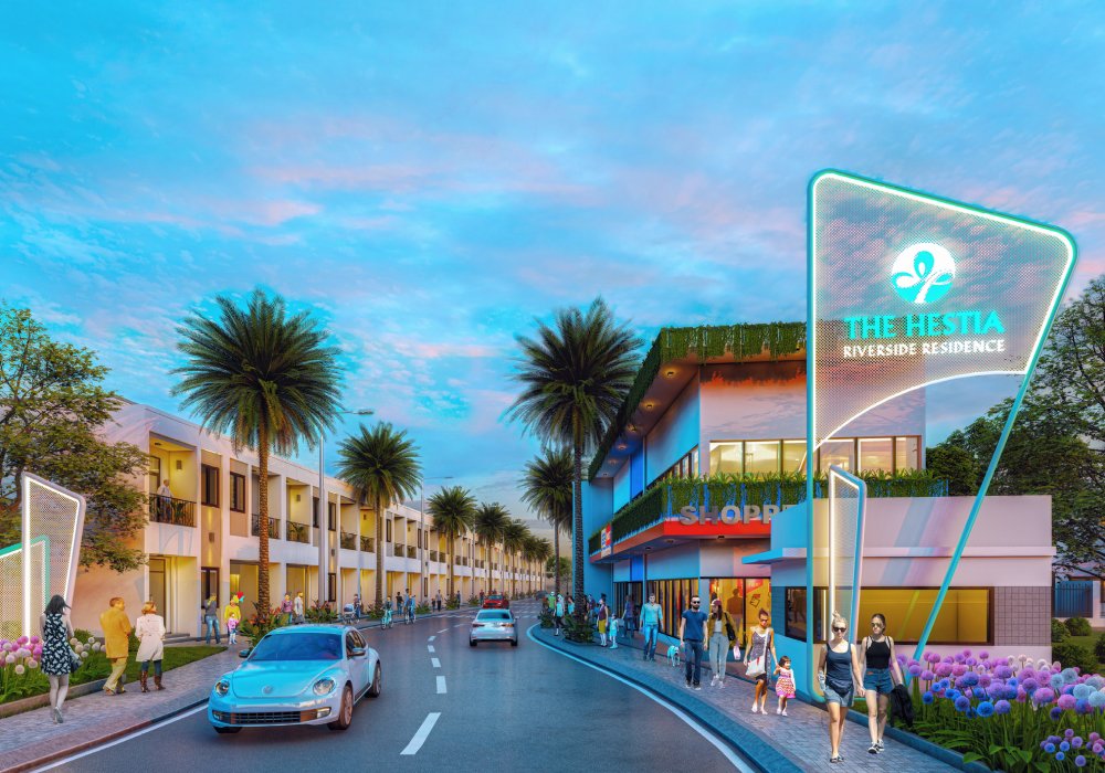 Phố đi bộ dự án The Hestia Riverside Residence