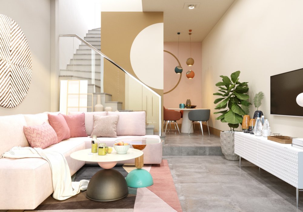 Thiết kế Phòng khách M2 The Hestia Riverside Residence