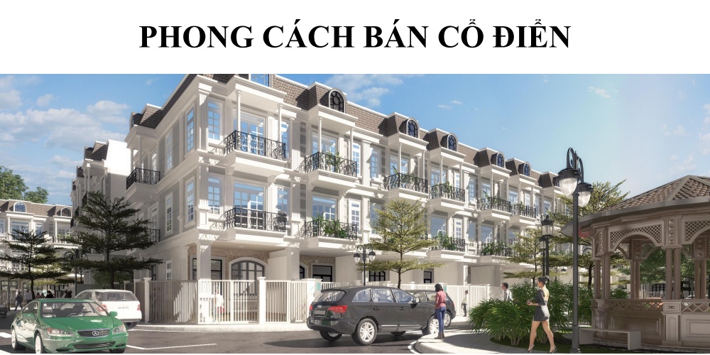 Thiết kế nhà phố theo phong cách Bán Cổ Điển tại Kỳ Co Gateway 