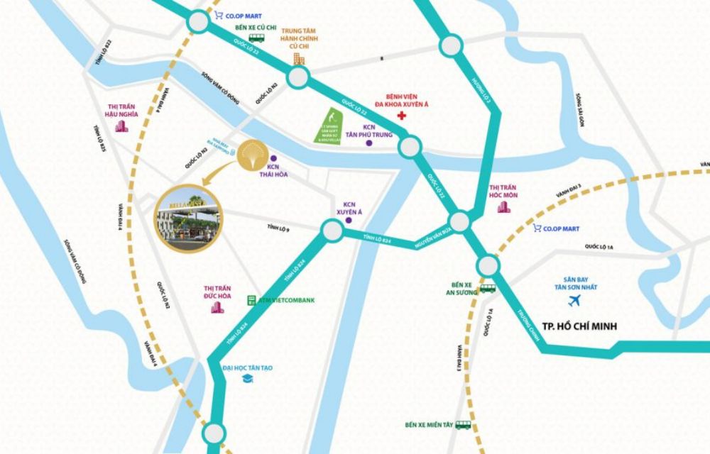 Vị trí dự án The Vista City Long An