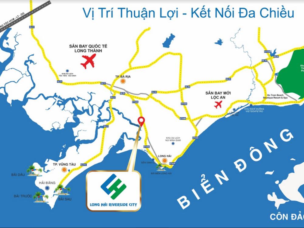 Vị trí dự án Long Hải Riverside City