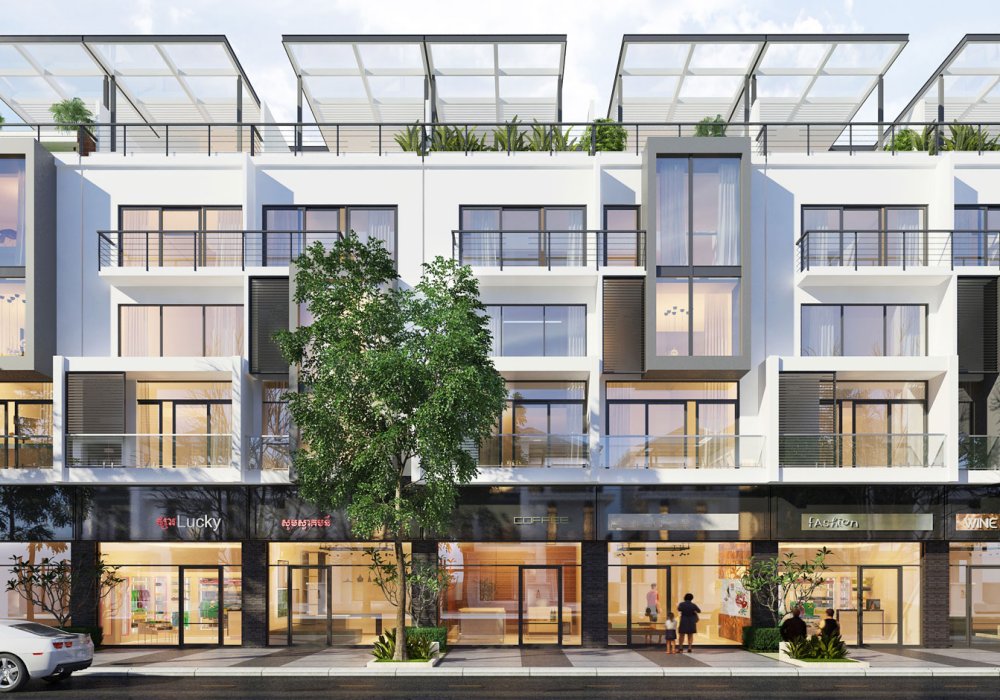 Thiết kế nhà phố tại dự án Rich Town An Phú Bình Dương