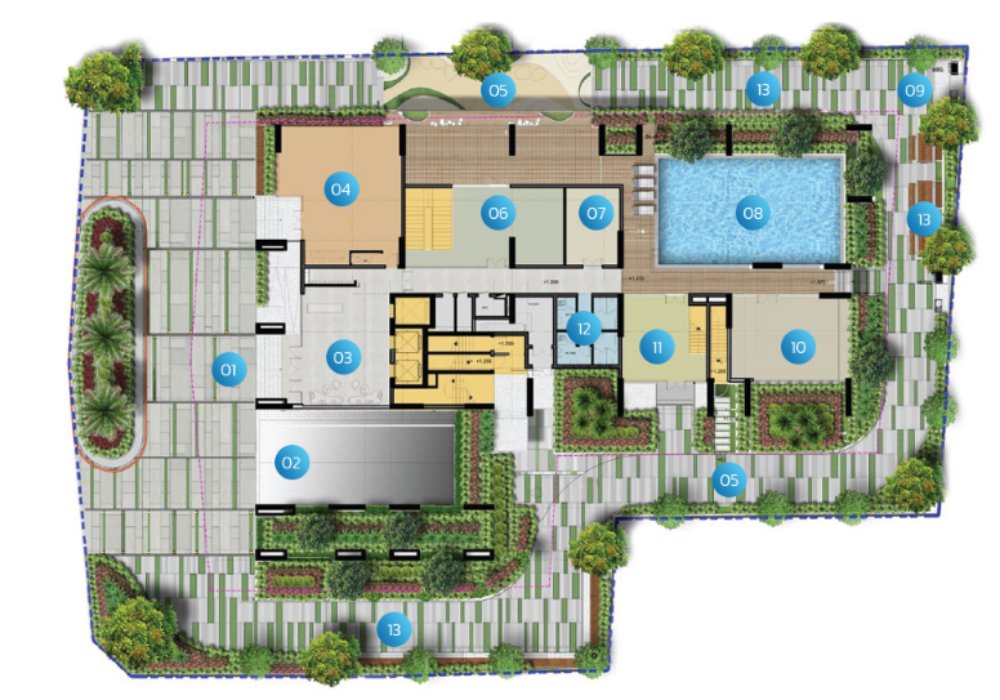 Mặt bằng tổng thể dự án căn hộ ST Moritz Phạm Văn Đồng Thủ Đức 