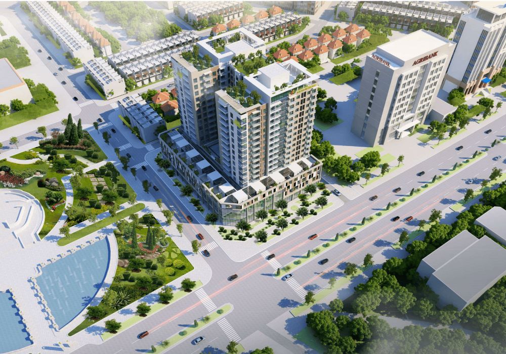 Phối cảnh dự án Lotus Central Bắc Ninh