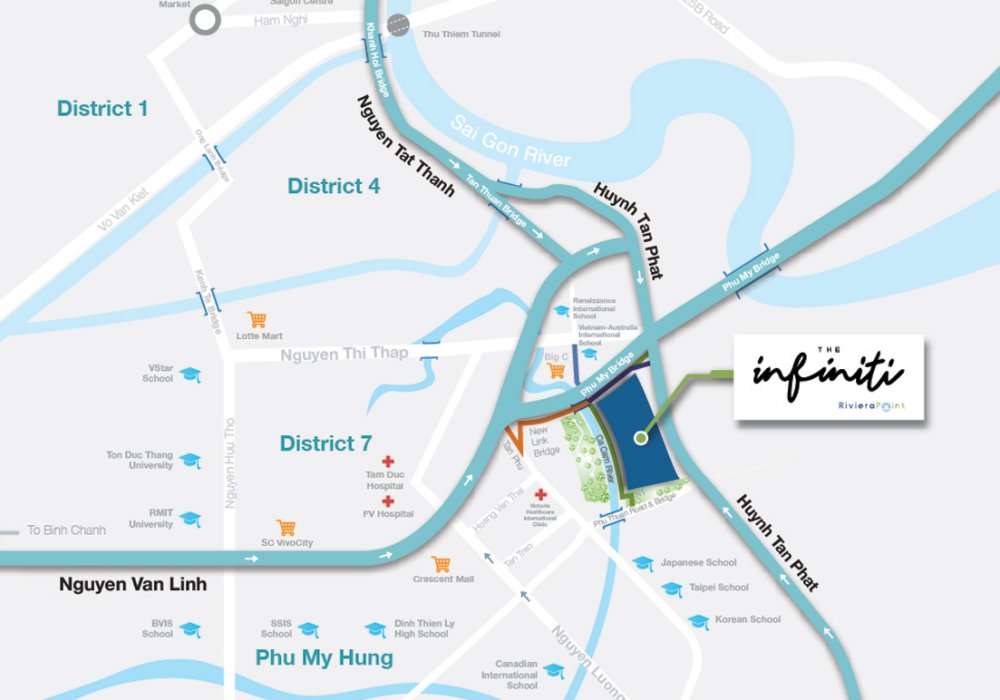 Vị trí dự án căn hộ chung cư Celesta Rise Keppel Land Nhà Bè 