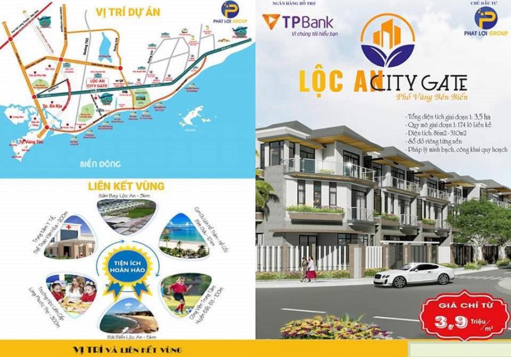 Vị trí dự án Lộc An City Gate Bà Rịa