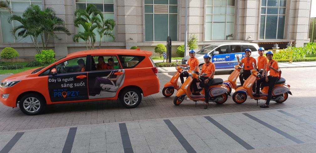 Vespa, xe hơi 7 chỗ Propzy