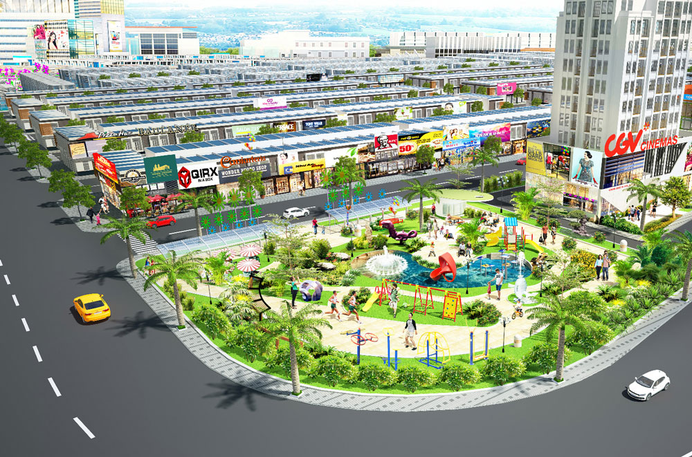 Công viên trung tâm dự án The Eden City Bình Dương