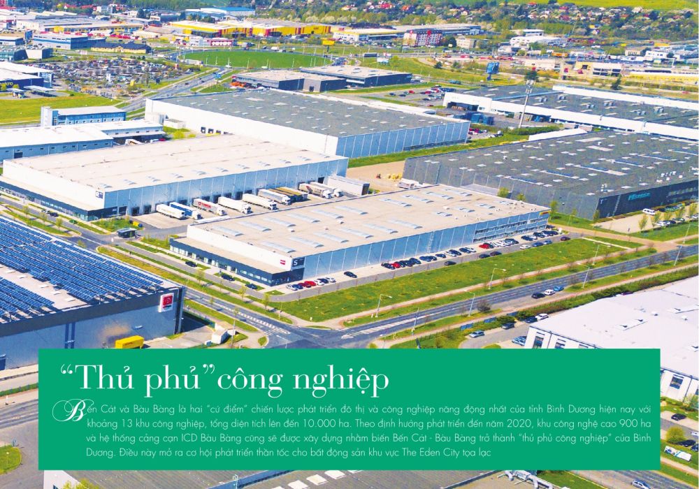 Bàu Bàng và Bến Cát được xem như là thủ phủ công nghiệp của Bình Dương