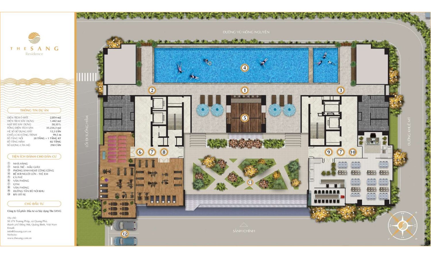 Thiết kế tiện ích The Sang Residence