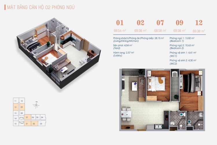  Thiết kế căn hộ Viva Plaza