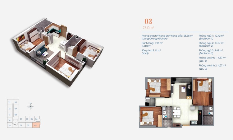  Thiết kế căn hộ Viva Plaza