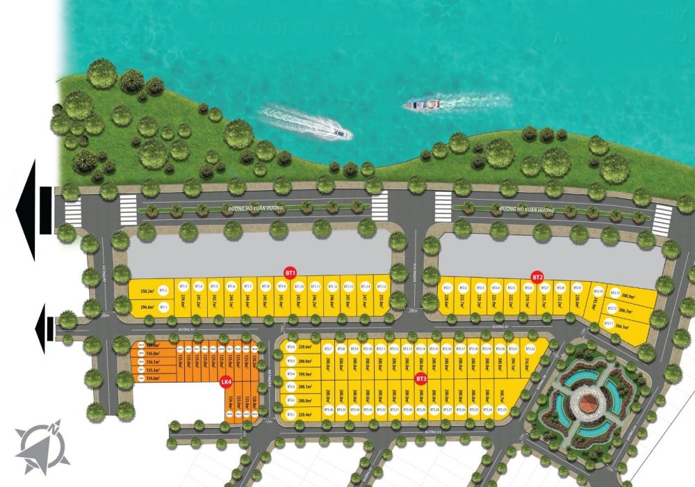 Mặt bằng phân lô dự án đất nền Phú Thịnh Center City Đồng Xoài Bình Phước