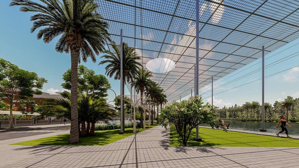 Hệ thống tiện ích cây xanh tại dự án Dragon Pearl Đức Hoà Long An