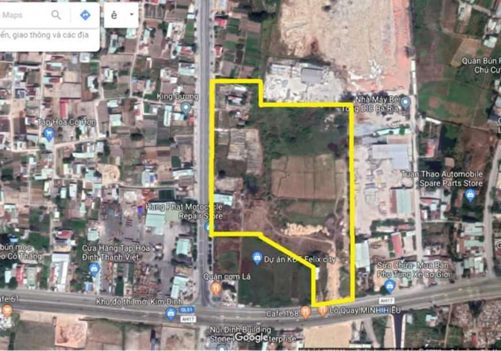 Vị trí dự án Sago City Bà Rịa