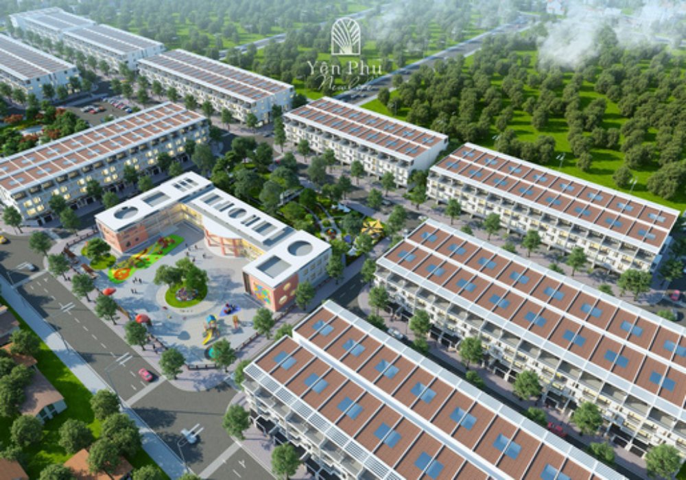 Công viên trung tâm khu đô thị Yên Phụ New Life