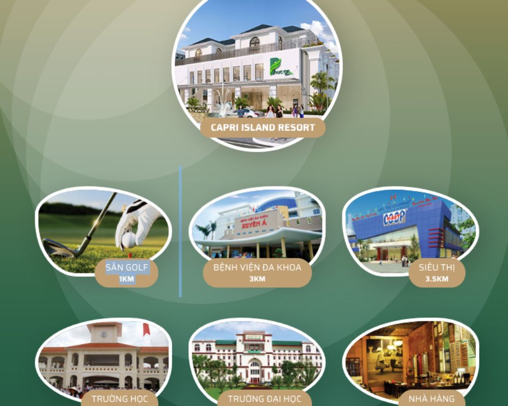 Tiện ích biệt thự Capri Island Resort Mũi Né Phan Thiết