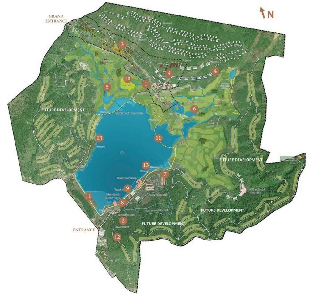 Mặt bàng tổng thể của dự án Novaworld Đà Lạt 