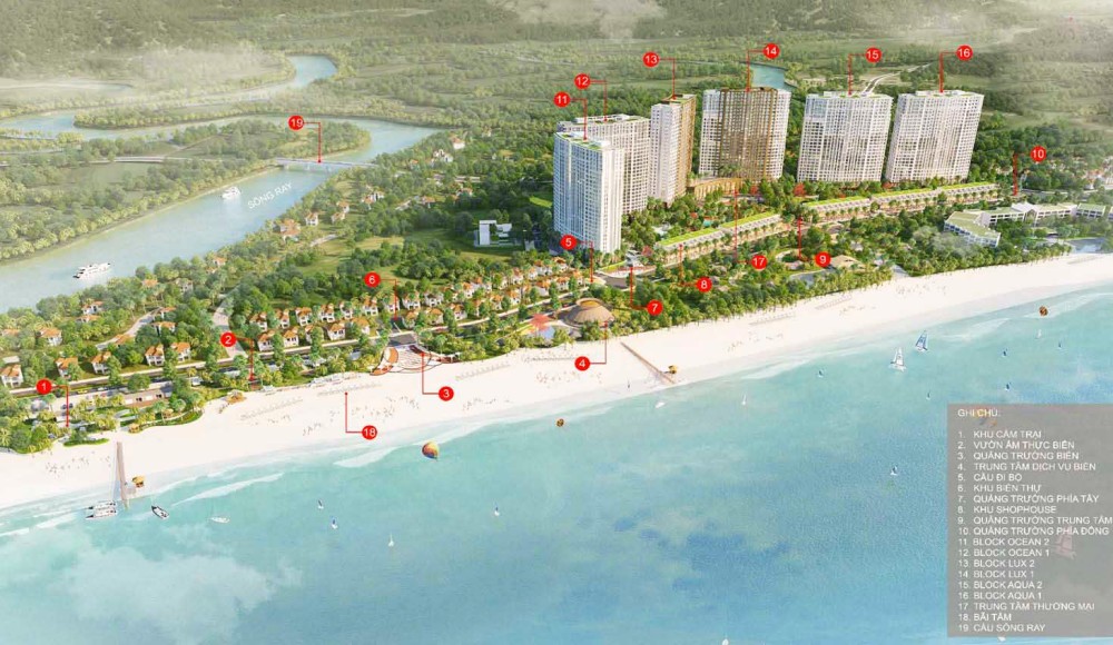 Tiện ích dự án căn hộ Ray De Manor Hồ Tràm Bà Rịa