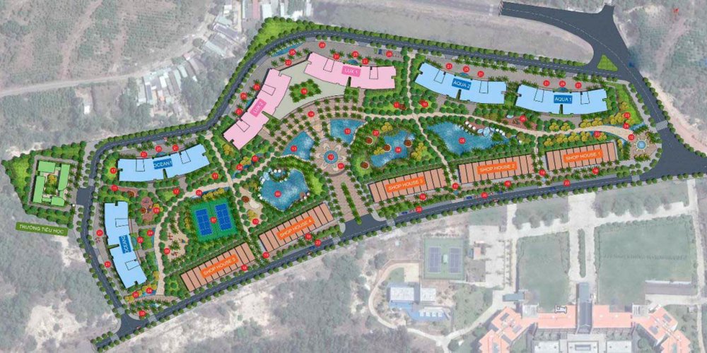  Mặt bằng tổng thể dự án Ray De Manor 