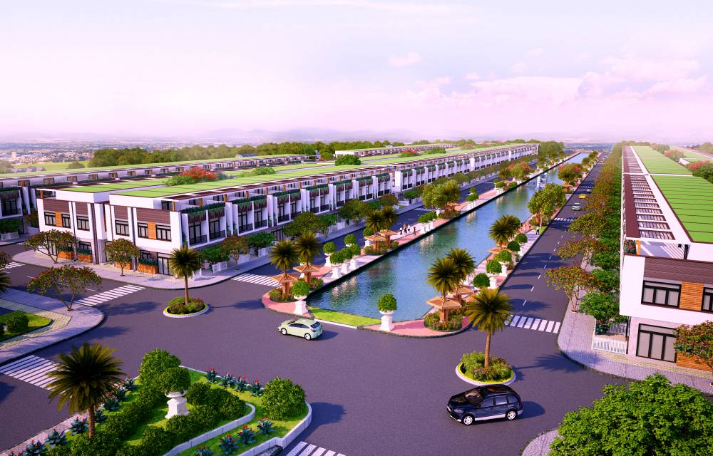 Công viên trung tâm dự án Dragon Tân Tạo Đức Hoà Long An