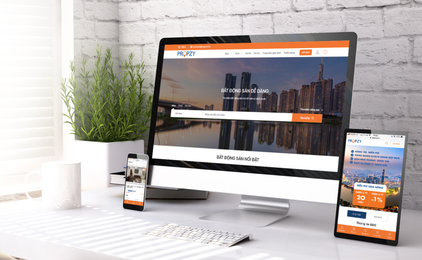 Propzy – Giao diện mới: Nền tảng website công nghệ và dịch vụ bất động sản siêu tốc