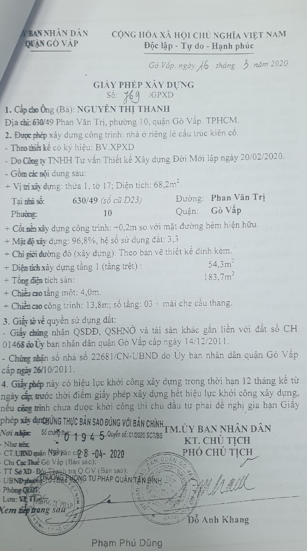 Giấy phép xây dựng