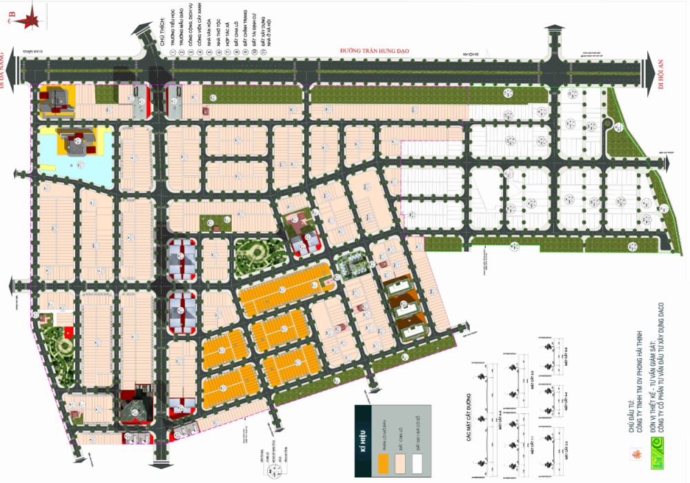 Mặt bằng phân lô dự án khu đô thị Pride City Quảng Nam