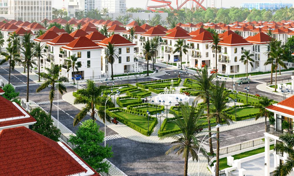 Công viên trung tâm dự án Cửa Lò Beach Villa Nghệ An 