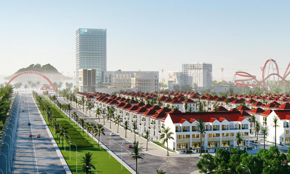 Trục đường chính vào dự án Beach Villa Cửa Lò