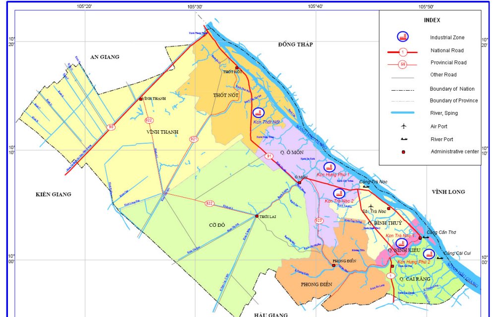 Bản đồ quy hoạch Vĩnh Thạnh Cần Thơ