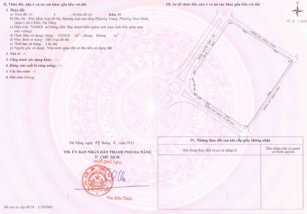 Pháp lý sổ đỏ Melody City Đà Nẵng