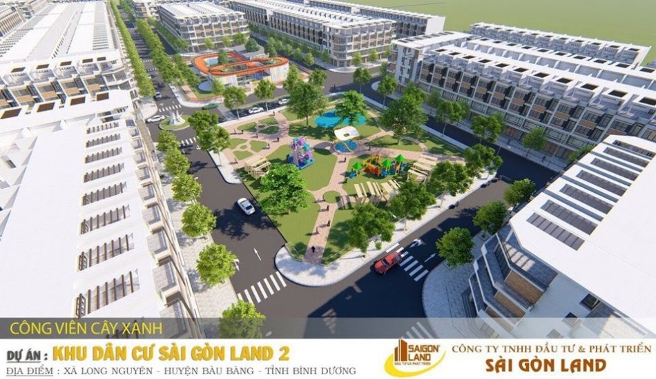 Công viên dự án Center City 3 Bàu Bàng Bình Dương