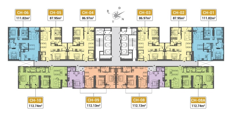 Mặt bằng Lock A của dự án The Matrix One