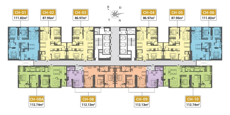 Mặt bằng Lock B của dự án The Matrix One