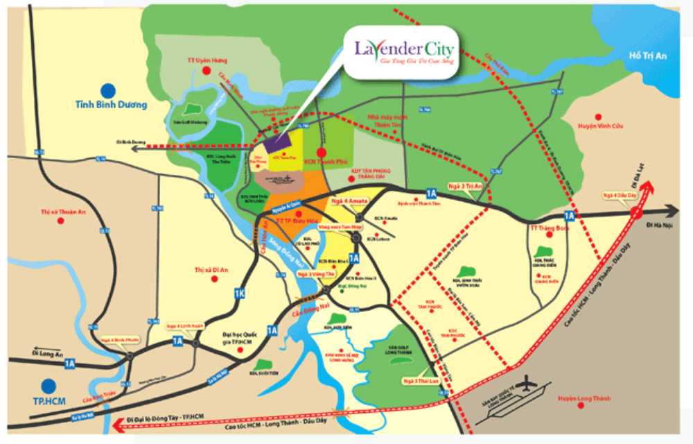 Ví trí dự án Lavender City