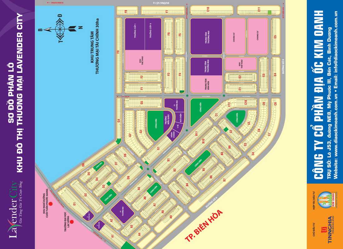 Mặt bằng dự án Lavender City