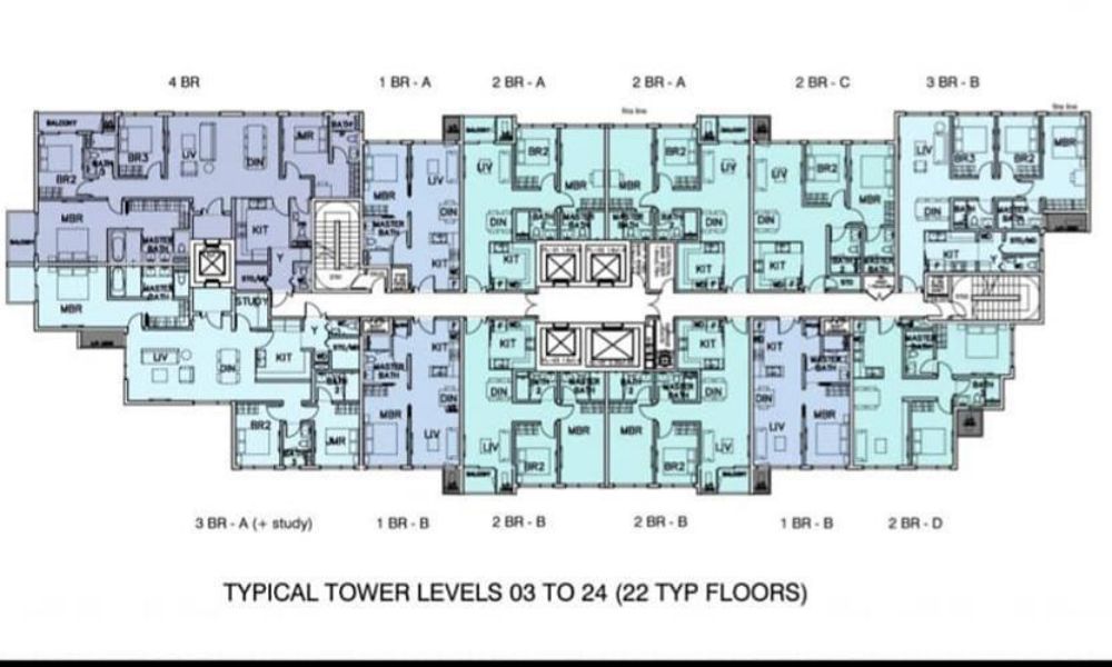 Mặt bằng dự án căn hộ Mozac Thảo Điền Quận 2